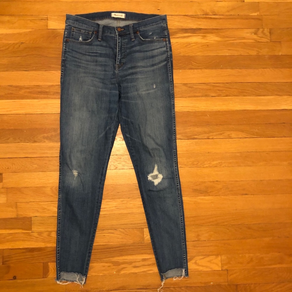 Madewell 9” high rise jeans w/ step hem - 30 Tall